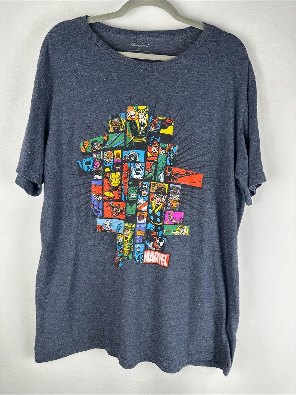 Disney Store Marvel Classic Graphic Navy Blue T-Shirt